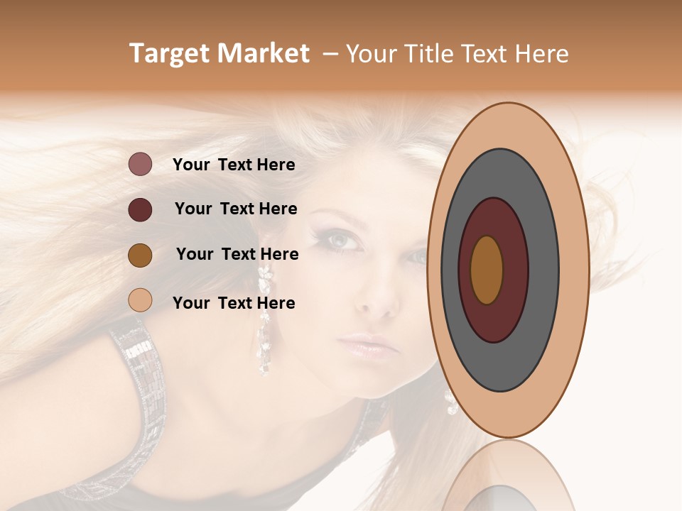 Beauty Caucasian Tousled PowerPoint Template