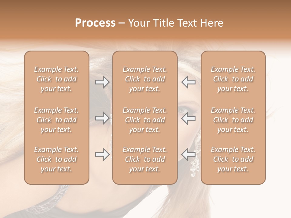 Beauty Caucasian Tousled PowerPoint Template