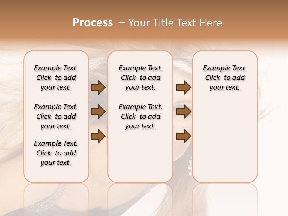 Beauty Caucasian Tousled PowerPoint Template