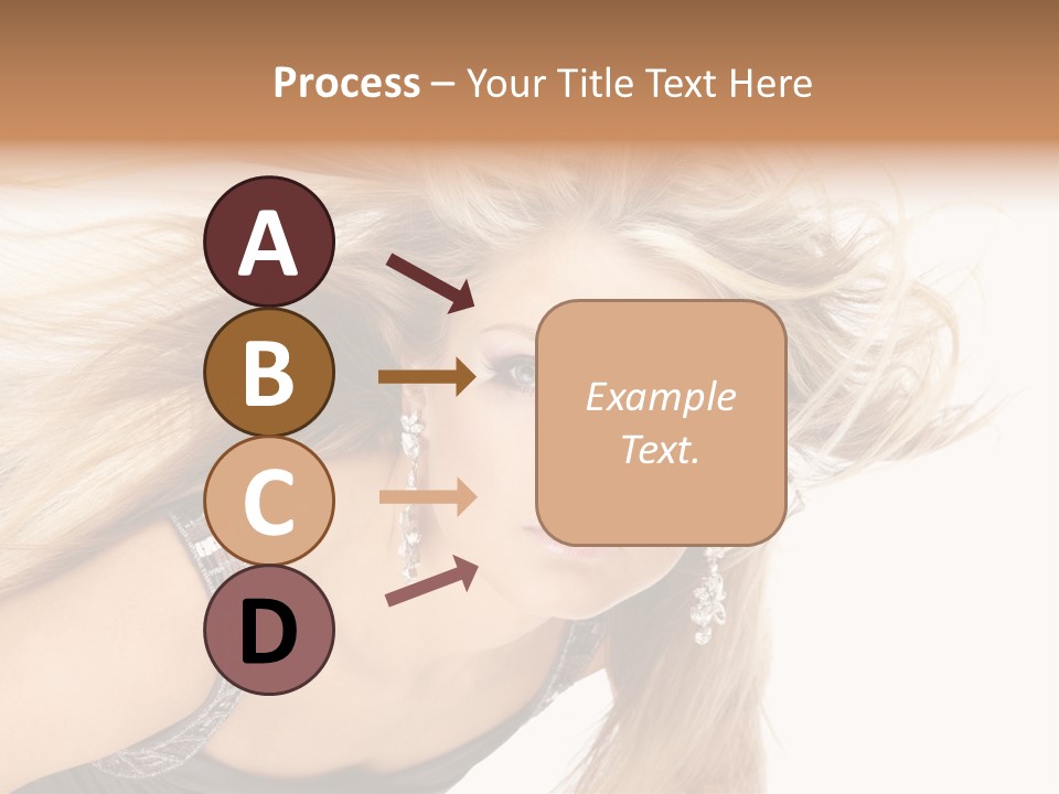 Beauty Caucasian Tousled PowerPoint Template