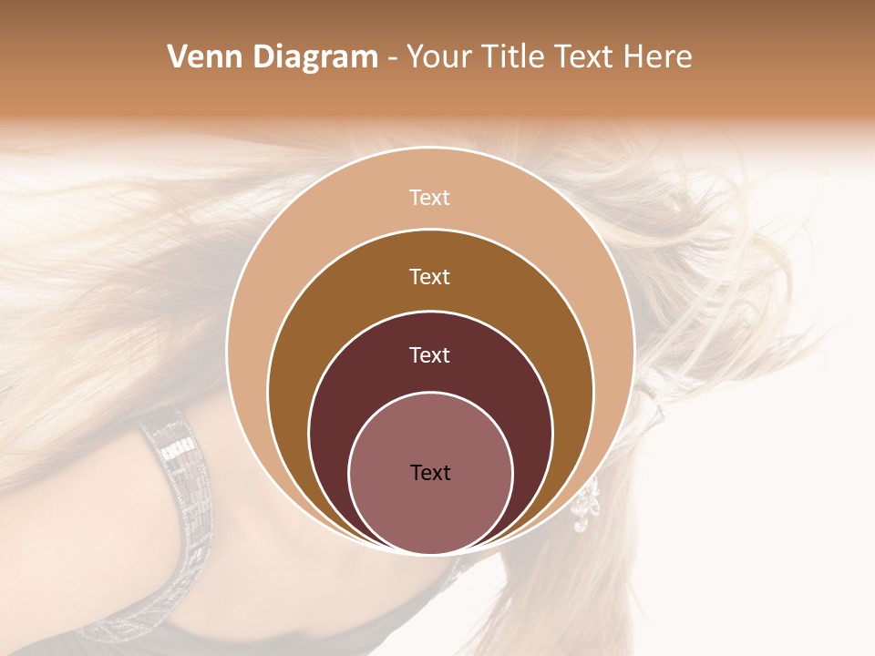 Beauty Caucasian Tousled PowerPoint Template