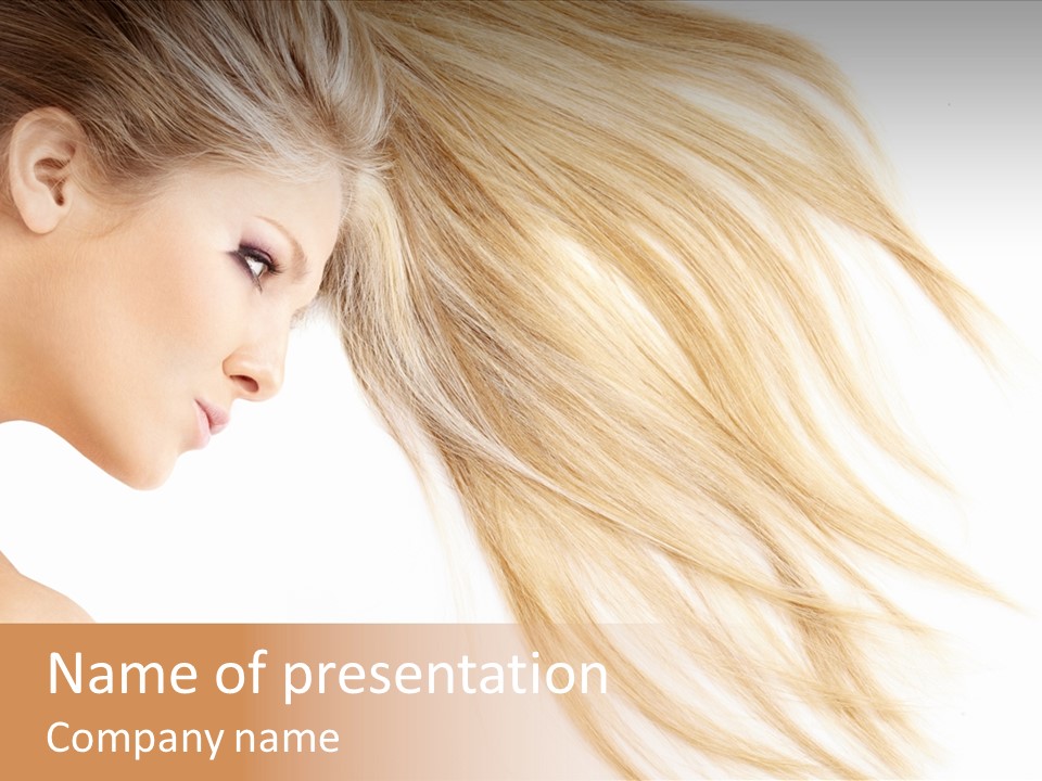 Person Caucasian Lying PowerPoint Template