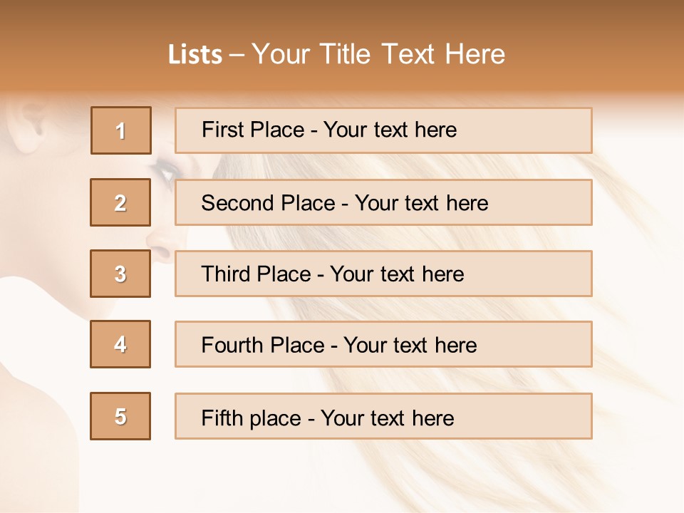 Person Caucasian Lying PowerPoint Template