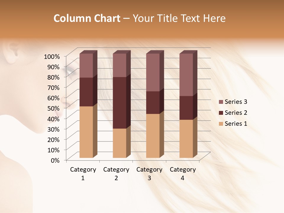 Person Caucasian Lying PowerPoint Template