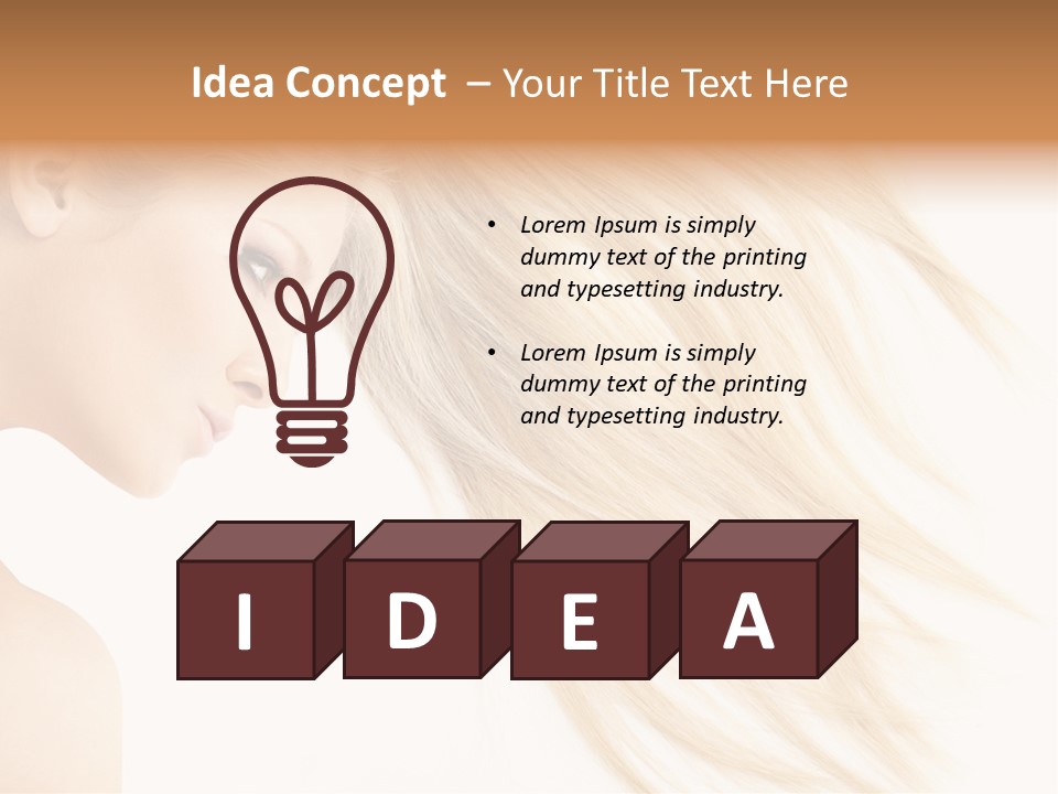 Person Caucasian Lying PowerPoint Template