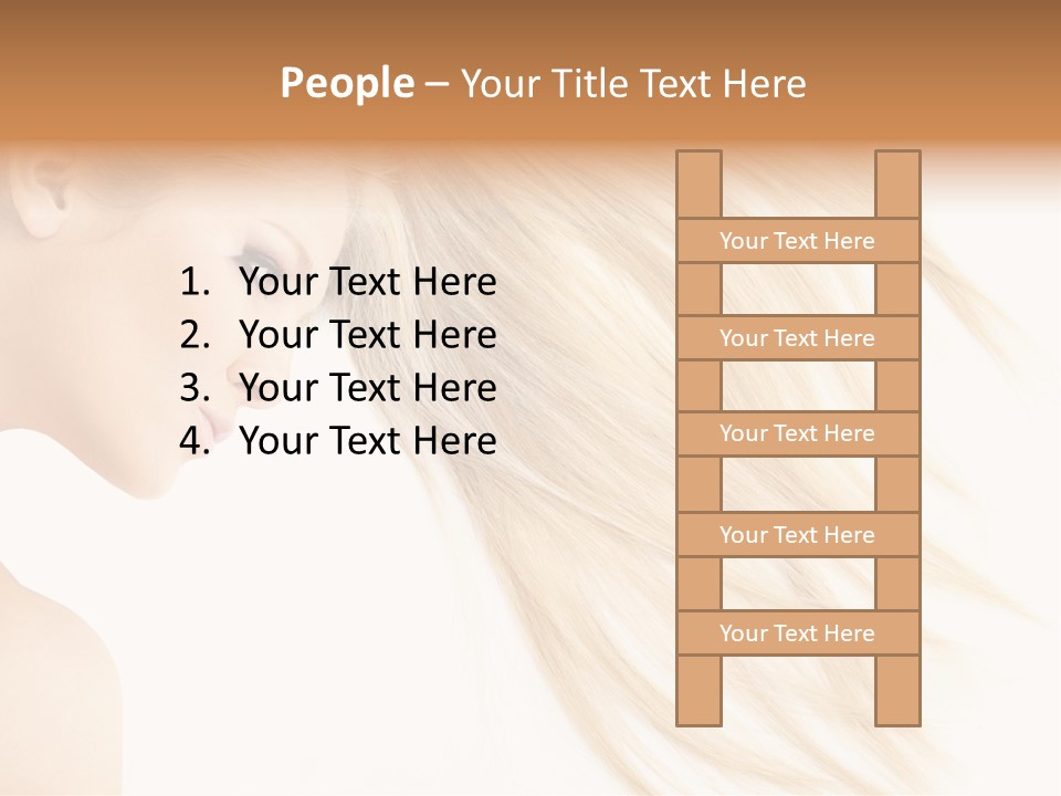 Person Caucasian Lying PowerPoint Template