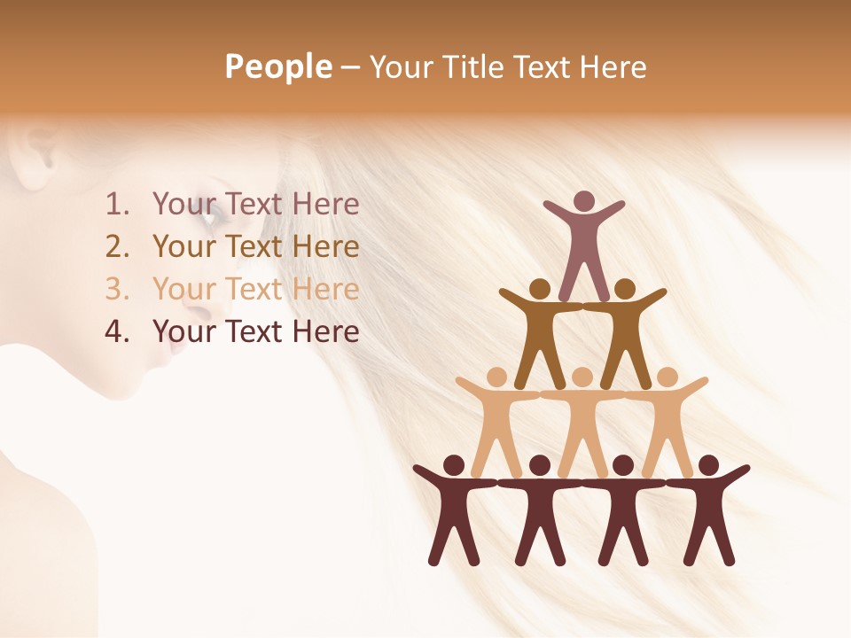 Person Caucasian Lying PowerPoint Template