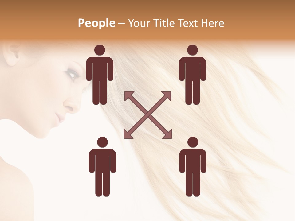 Person Caucasian Lying PowerPoint Template