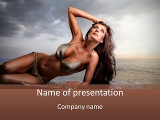 Summer Body Caucasian PowerPoint Template