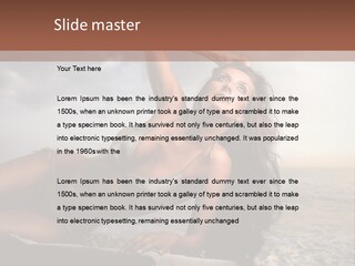 Summer Body Caucasian PowerPoint Template