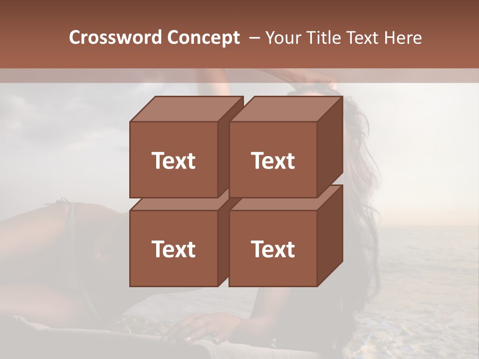 Summer Body Caucasian PowerPoint Template