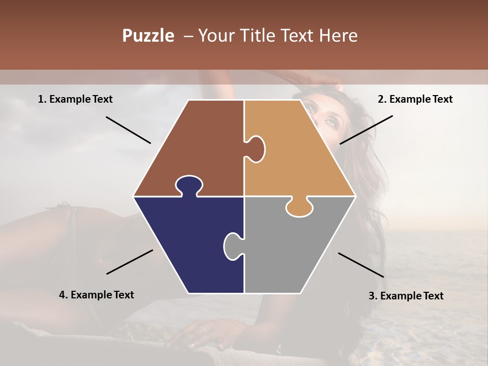 Summer Body Caucasian PowerPoint Template