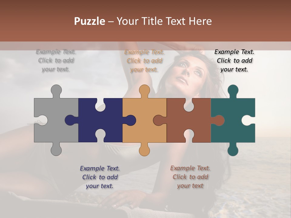 Summer Body Caucasian PowerPoint Template