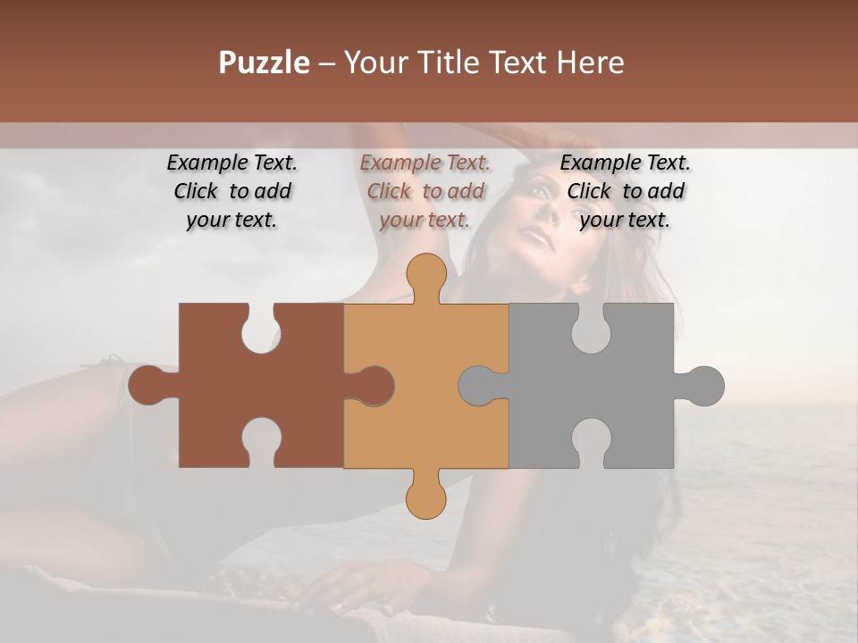 Summer Body Caucasian PowerPoint Template