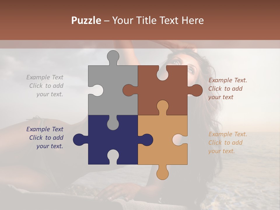 Summer Body Caucasian PowerPoint Template