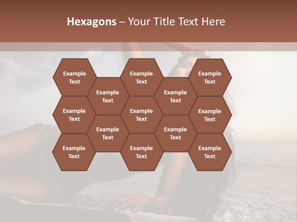 Summer Body Caucasian PowerPoint Template