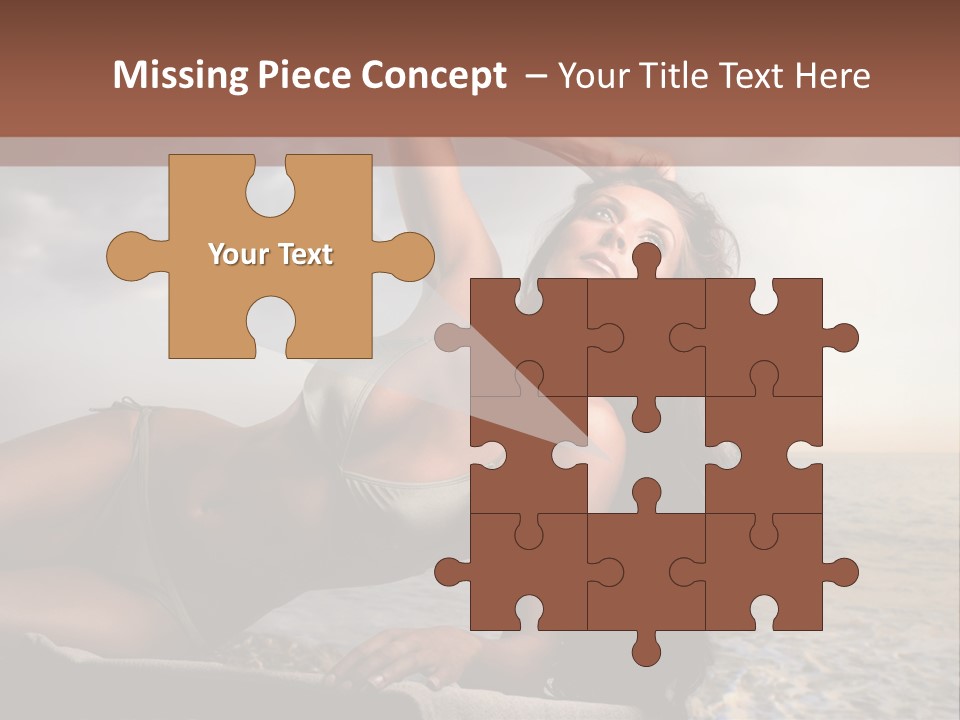 Summer Body Caucasian PowerPoint Template