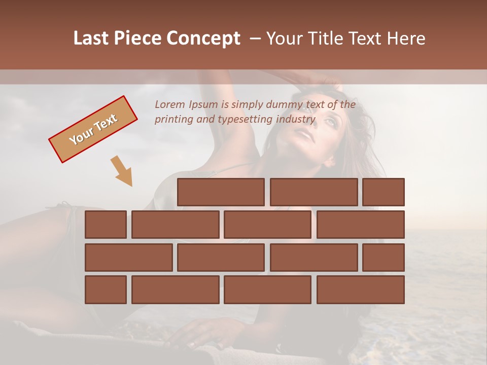 Summer Body Caucasian PowerPoint Template