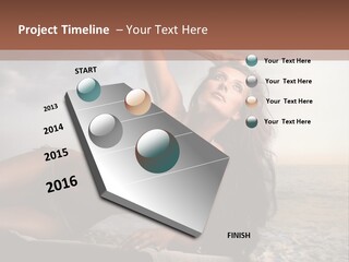 Summer Body Caucasian PowerPoint Template