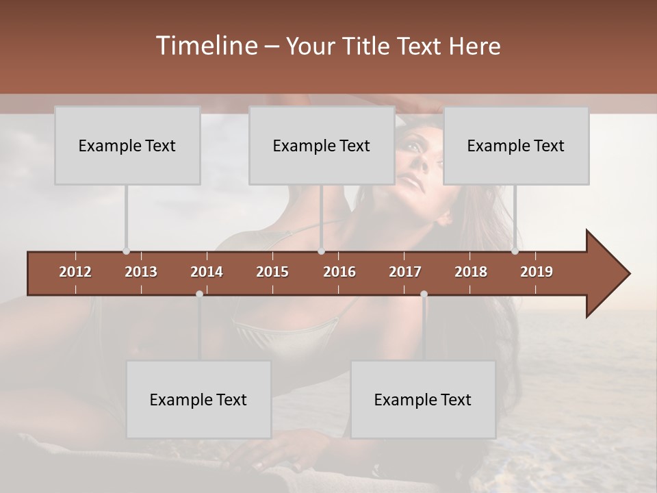 Summer Body Caucasian PowerPoint Template