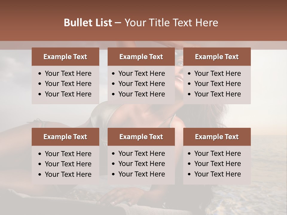Summer Body Caucasian PowerPoint Template
