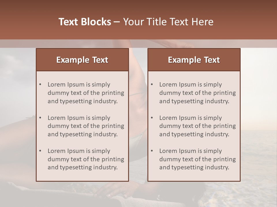 Summer Body Caucasian PowerPoint Template