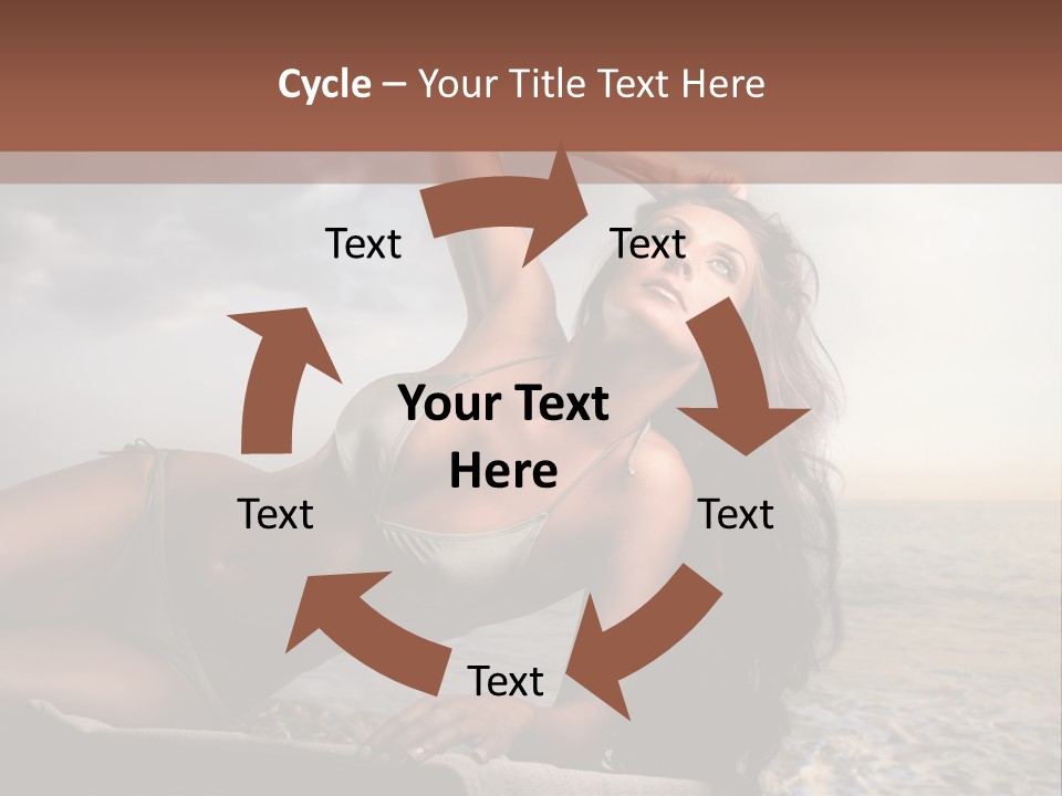 Summer Body Caucasian PowerPoint Template
