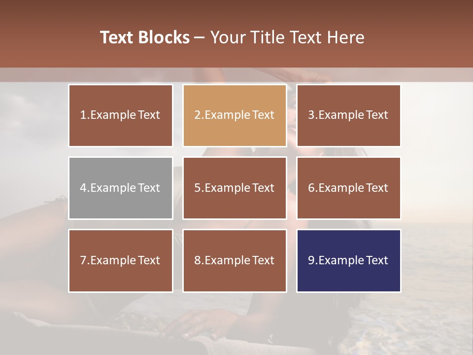 Summer Body Caucasian PowerPoint Template