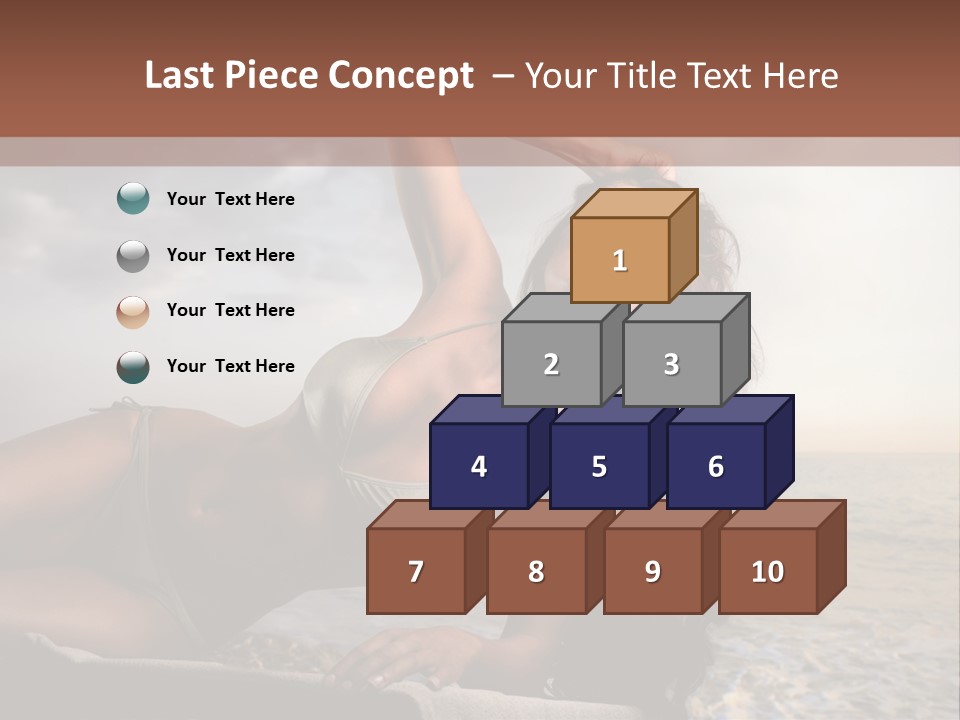 Summer Body Caucasian PowerPoint Template