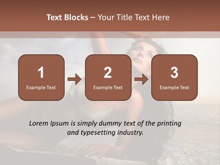 Summer Body Caucasian PowerPoint Template