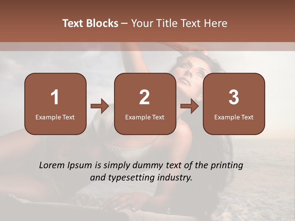 Summer Body Caucasian PowerPoint Template