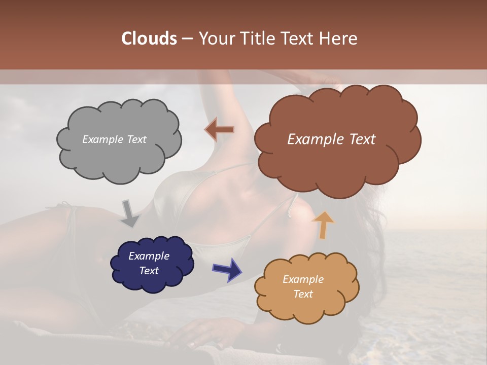 Summer Body Caucasian PowerPoint Template