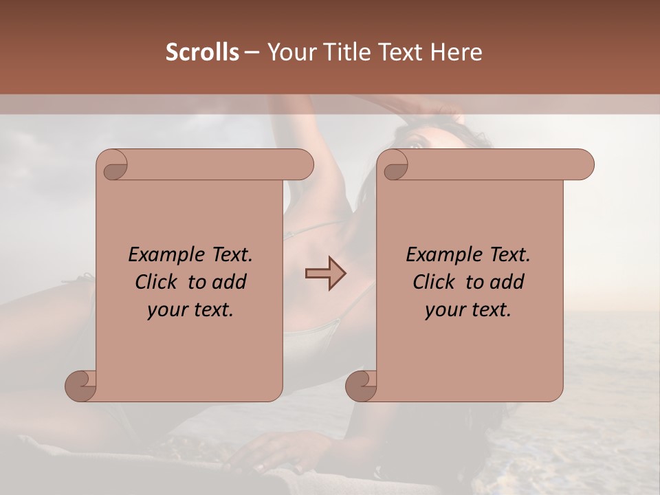 Summer Body Caucasian PowerPoint Template