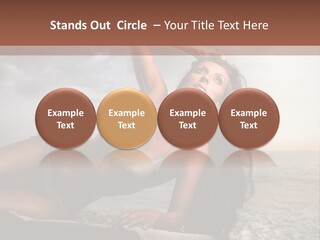 Summer Body Caucasian PowerPoint Template