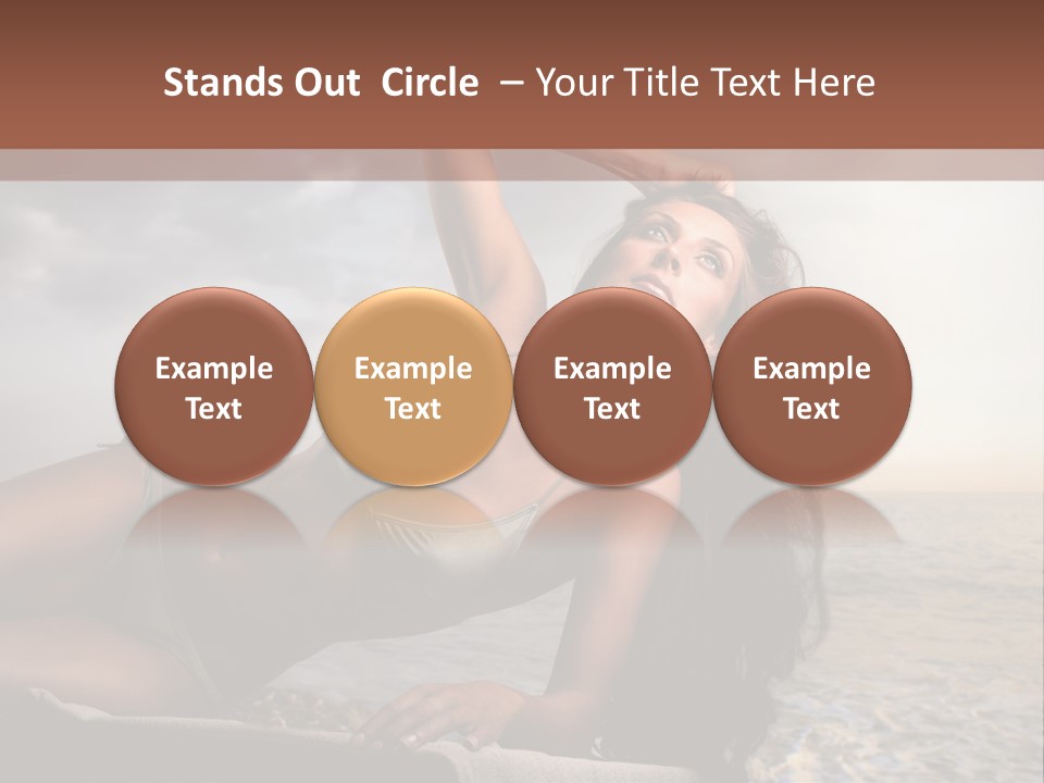 Summer Body Caucasian PowerPoint Template