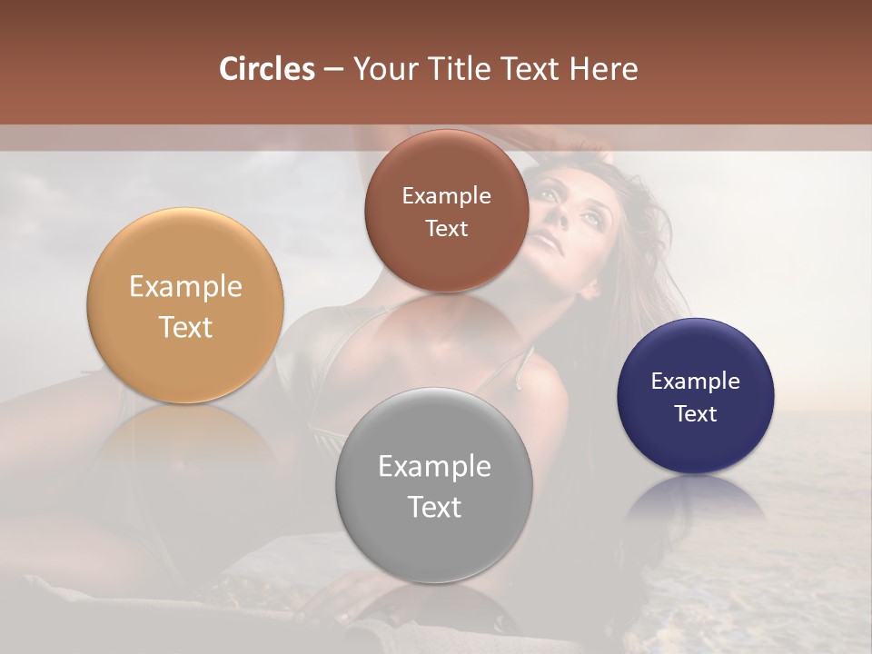 Summer Body Caucasian PowerPoint Template