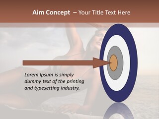 Summer Body Caucasian PowerPoint Template