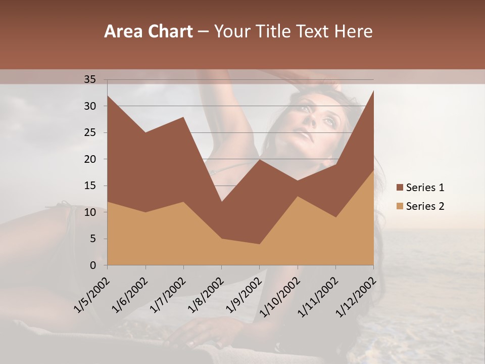 Summer Body Caucasian PowerPoint Template