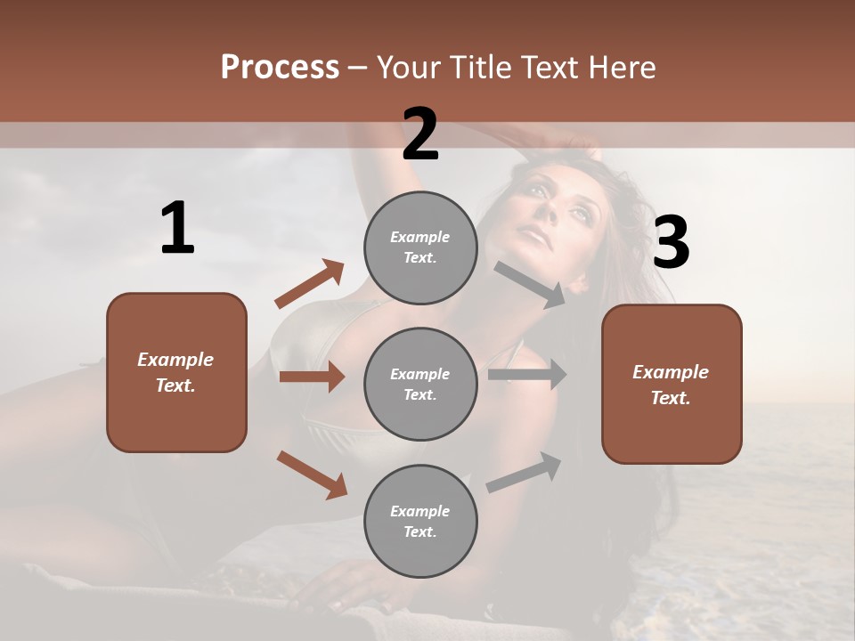 Summer Body Caucasian PowerPoint Template