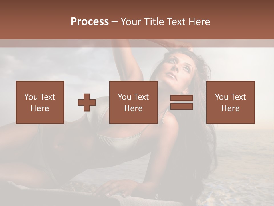 Summer Body Caucasian PowerPoint Template