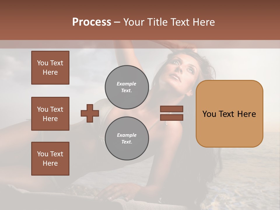 Summer Body Caucasian PowerPoint Template