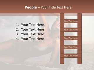 Summer Body Caucasian PowerPoint Template