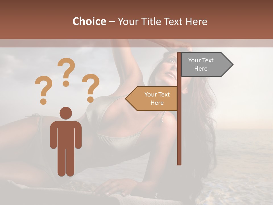 Summer Body Caucasian PowerPoint Template