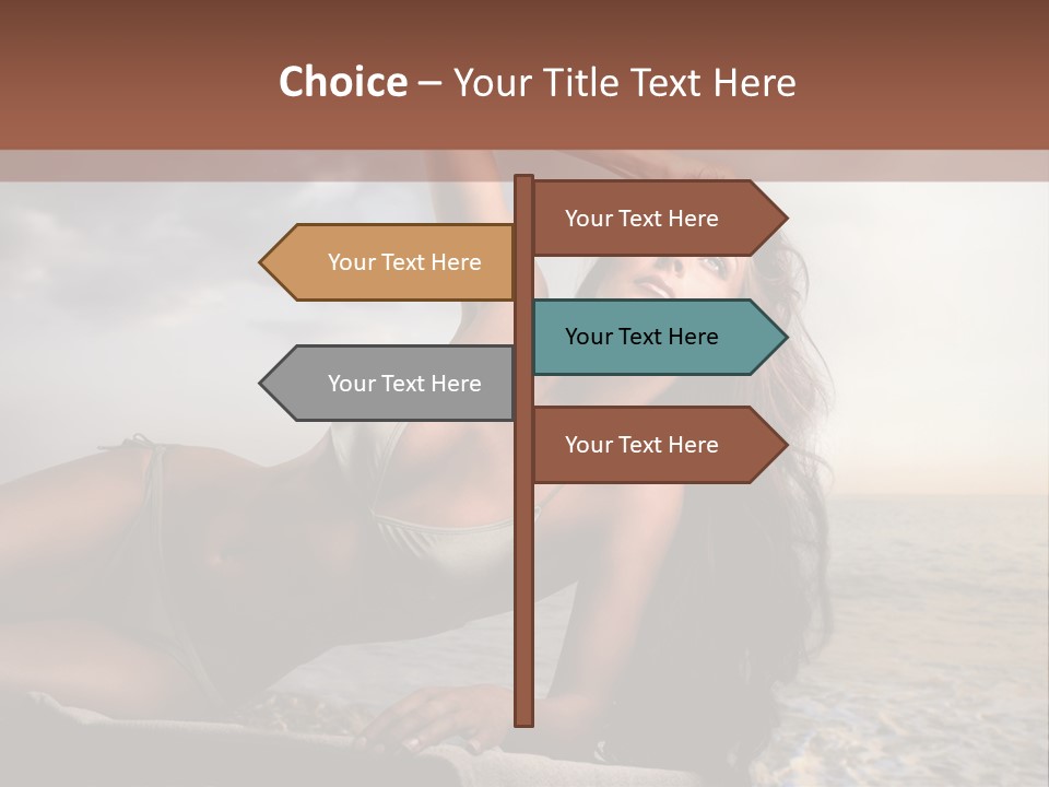 Summer Body Caucasian PowerPoint Template