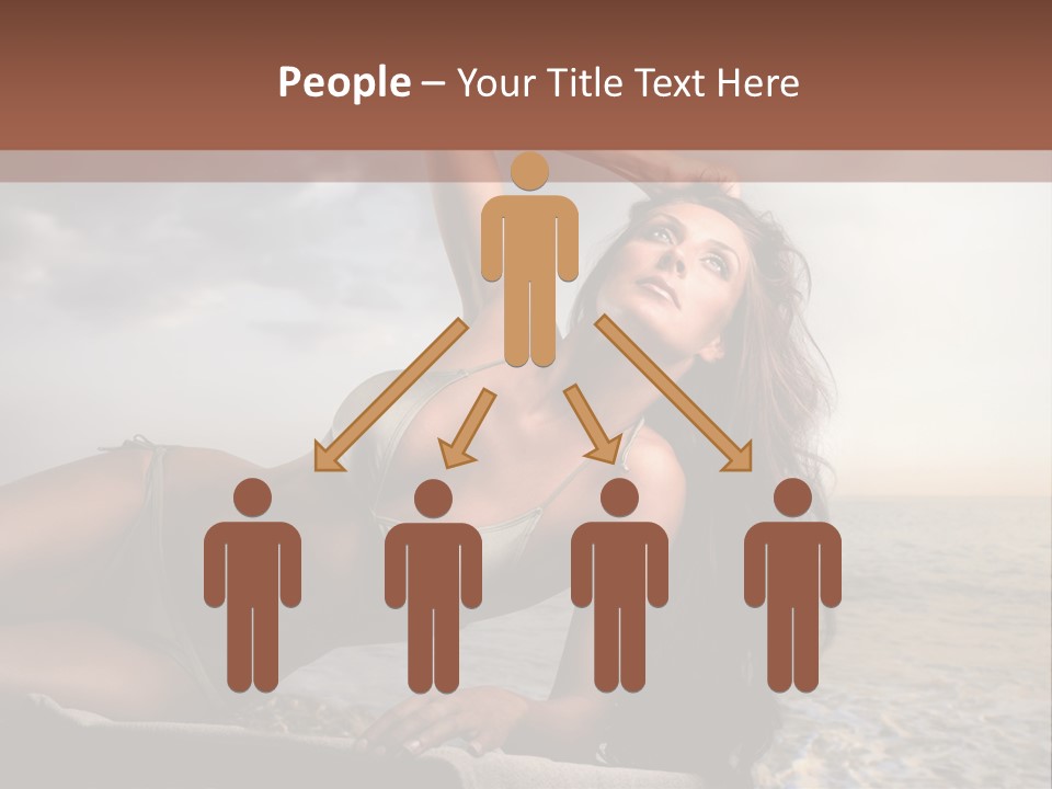 Summer Body Caucasian PowerPoint Template