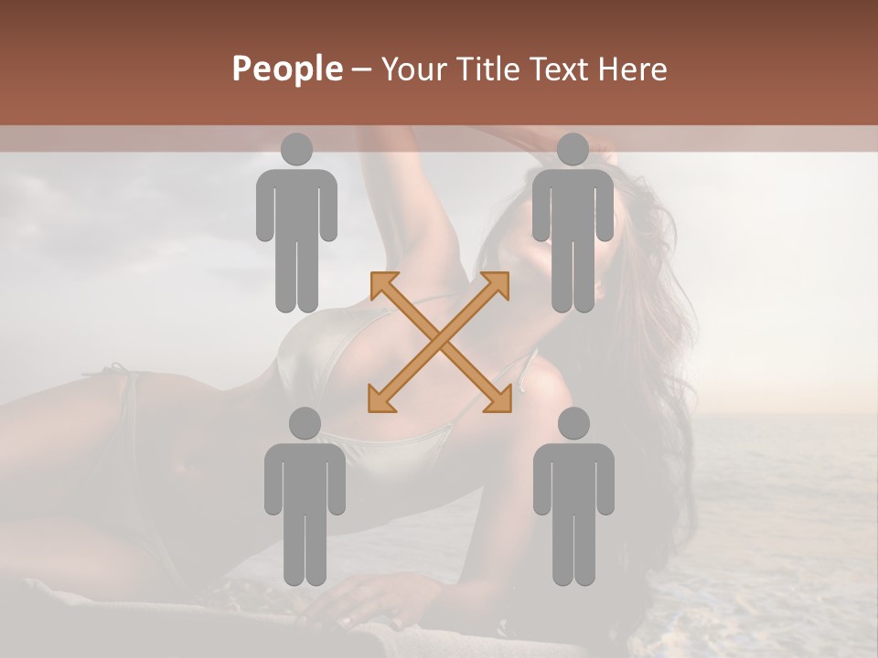 Summer Body Caucasian PowerPoint Template