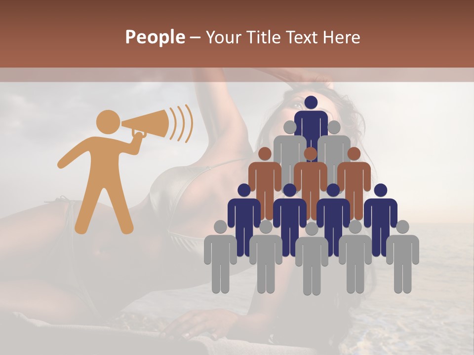Summer Body Caucasian PowerPoint Template