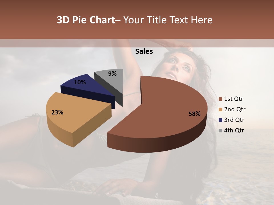 Summer Body Caucasian PowerPoint Template