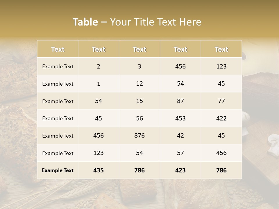 Pastry Still Life PowerPoint Template