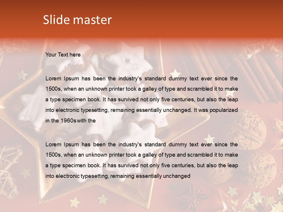 Seasonal Horizontal Gingerbread PowerPoint Template